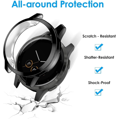 Compatible with vivoactive 4 Case, Screen Protector Frame Scratched Resistant Protector Cover Case