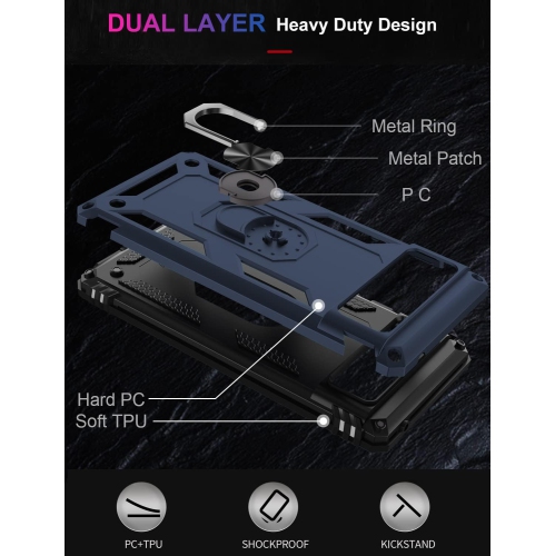 Suitable for Google Pixel 6 Case,Military Grade Shockproof Heavy Duty Protective Phone Case Pass 16ft Drop Test