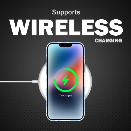 - iPhone 14 Case, iPhone 14 Hard Case [6.1"] - Cow Skin Blue Pattern Design Printed Slim Plastic Hard Snap