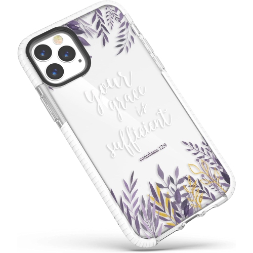 UNKNOWN  Iphone 15 Pro Max Bible Verses Clear Cute Case for Girls Women, Christian Quotes Your Grace Is Sufficient