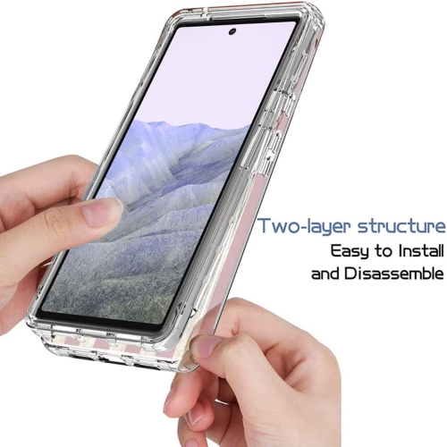 Étui de téléphone pour Pixel 6 Pro, étui pour Pixel 6 XL G8VOU, joli étui protecteur intégral à motif de drapeau transparent