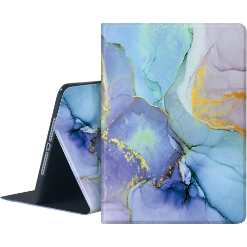 UNKNOWN  Case for Ipad 9Th Generation, Ipad 10.2 Inch Case, Ipad 8Th / 7Th Generation Cover Purple Marble Pattern, In Blue