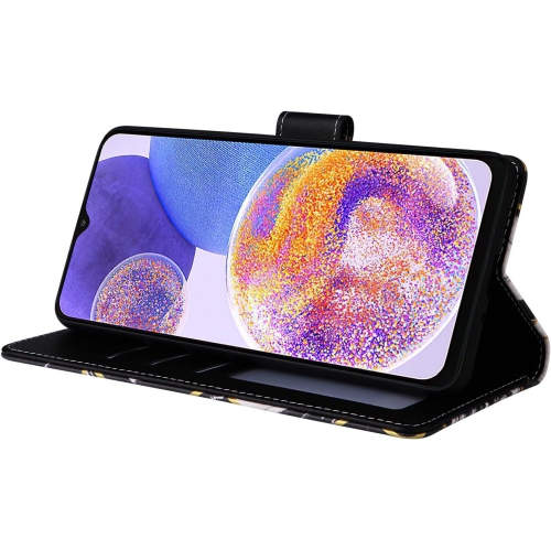 Compatible with Samsung Galaxy A23 5G/4G Wallet Case and Tempered Glass Screen Protector Leather Flip Card