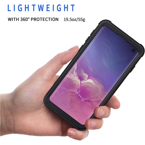 Samsung S10 Case, [Built-in Screen Protector] Shockproof S10 Phone Case Clear Bumper Protective Cover