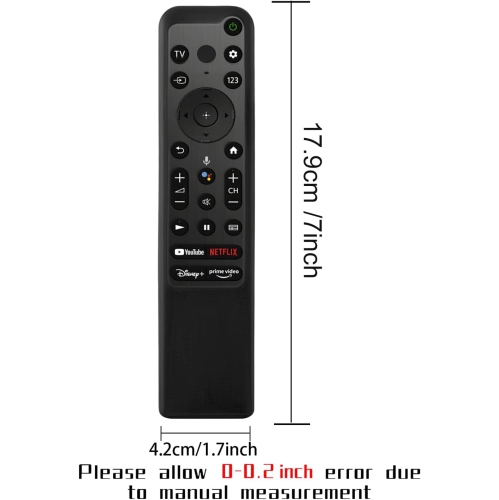 Protective Silicone Remote Case for Sony Bravia XR RMF-TX800P/TX800U/TX800C RMF-TX900U/TX900C/TX900P Remote