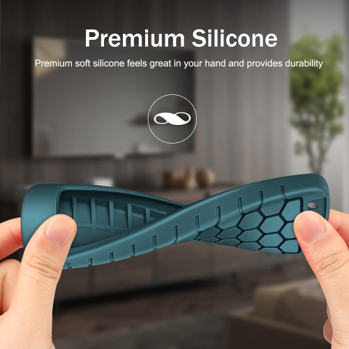 Remote Case for Alexa Voice Remote Pro - Honey Comb Lightweight Anti-Slip Shockproof Silicone