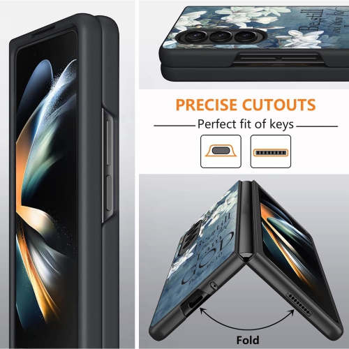 Pour étui pour Galaxy Z Fold 5 de Samsung, étui de protection mince, résistant aux chocs et aux égratignures