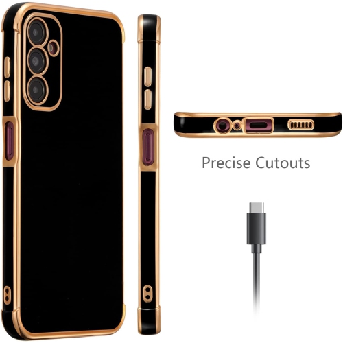 for Samsung Galaxy A14 5G Case Luxury Plating Case Cover Slim Lightweight Glossy Bling Phone Case Soft TPU