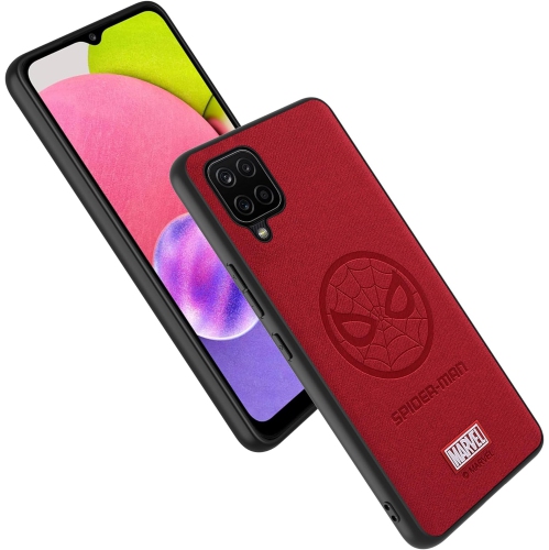 Case for Galaxy A12 5G & M12 & F12, with Superhero Character Samsung A12 Leather Case, SPIDER-RED