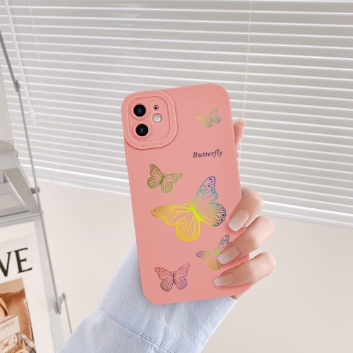 Case Compatible with iPhone 11, Fashion Gold 3D Butterfly Pattern iPhone 11 Protective Cover, Soft Liquid