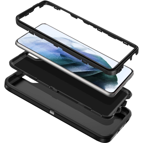 for Galaxy S21 5G Case Shockproof Dust/Drop Proof 3-Layer Full Body Protection [Without Screen Protector]