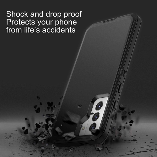 for Galaxy S21 5G Case Shockproof Dust/Drop Proof 3-Layer Full Body Protection [Without Screen Protector]