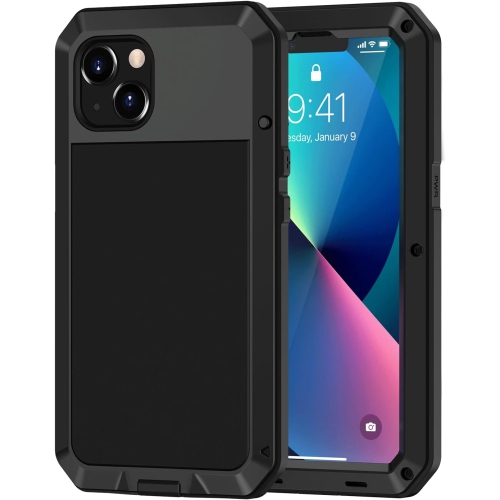 UNKNOWN  Iphone 13 Case, Heavy Duty Shockproof [Tough Armour] Metal Case With Built-In Screen Protector, 360 Full Body