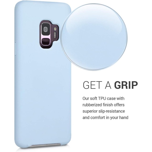 Case Compatible with Samsung Galaxy S9 Case - TPU Silicone Phone Cover with Soft Finish - Light Blue Matte