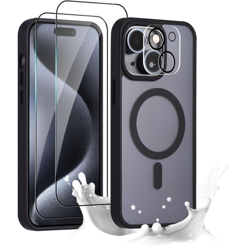 Magnetic for iPhone 15 Plus Case,Strong Magnetic Military Grade Drop Protection iPhone 15 Plus Phone Case