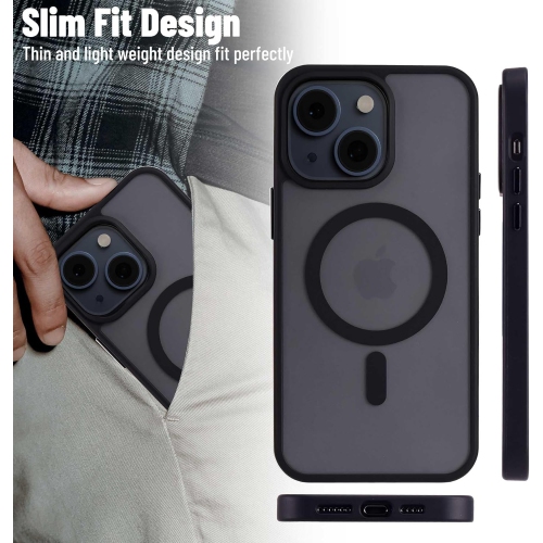 Magnetic for iPhone 15 Plus Case,Strong Magnetic Military Grade Drop Protection iPhone 15 Plus Phone Case