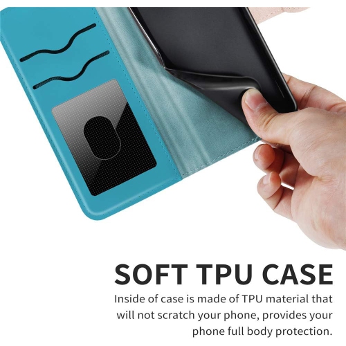 Asdsinfor Galaxy S21 5G Wallet Case Premium PU Leather with[Card Holder][Kickstand][Wrist Strap][Magnetic Closure]