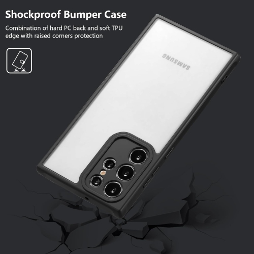 Matte Case Compatible with Samsung Galaxy S22 Ultra Case,Slim Translucent Frosted Case Cover Hard PC Back
