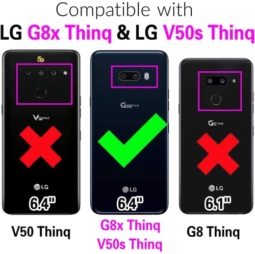 Compatible with LG G8X ThinQ V50S Thin Q Case Rugged Thin Slim Cell Accessories Anti-Slip Fit Rubber TPU