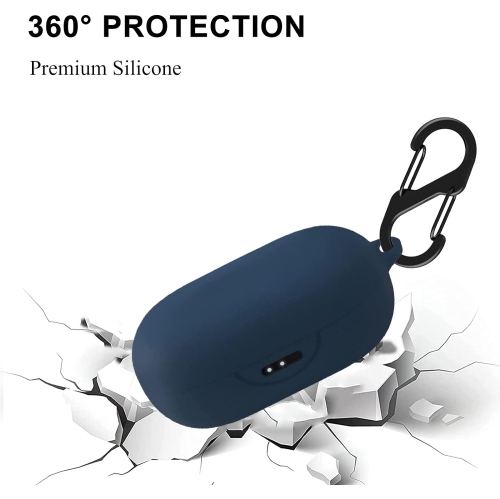 Silicone Case Compatible for Anker Soundcore Sport X10 Shockproof Protective Earbuds Cover with Carabiner