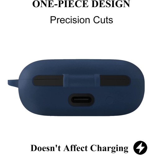 Silicone Case Compatible for Anker Soundcore Sport X10 Shockproof Protective Earbuds Cover with Carabiner