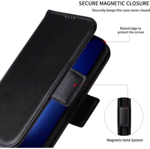 Universal Car Mount & Detachable Magnetic Wallet Case Compatible with iPhone 13 Pro Max [6.7 inch] [Folio], RFID