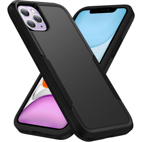 UNKNOWN  [Defender] Case for Iphone 11 Pro, Durable Hard [Shockproof] Heavy Duty Bumper Cover (Black)