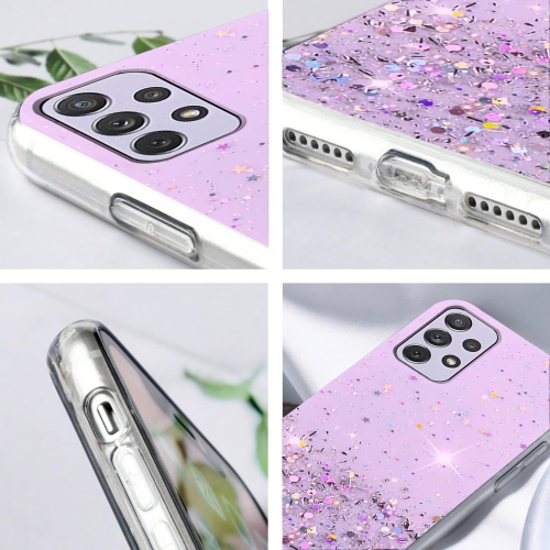 For Samsung A52 Case Clear Glitter Sparkle Pink Samsung A52s 5g Phone Case Samsung Galaxy A52 5g Case Transparent