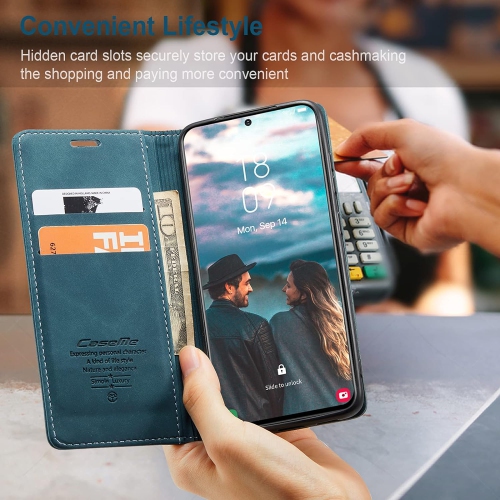 Flip Case for Samsung Galaxy S21 FE,Leather Wallet Case Classic Design with Card Slot and Magnetic Closure Flip