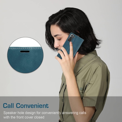 Flip Case for Samsung Galaxy S21 FE,Leather Wallet Case Classic Design with Card Slot and Magnetic Closure Flip