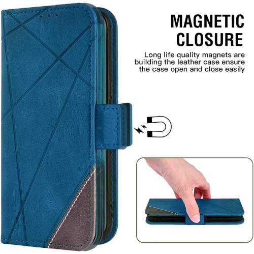 Compatible with iPhone 14 Plus 6.7 inch Wallet Case and Tempered Glass Screen Protector Leather Flip Card