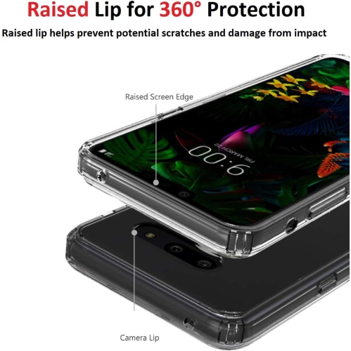 [Clear] Case for LG G8 ThinQ, Soft Slim Fit Shockproof TPU Lightweight Thin Transparent Cover