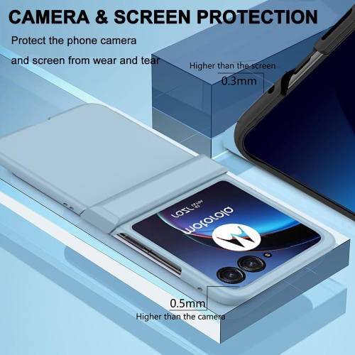 Étui pour téléphone compatible avec l'étui pour Razr plus 2023 de Motorola, l'étui pour Razr+ 2023 5G de Motorola, l'ordinateur rigide mince et léger