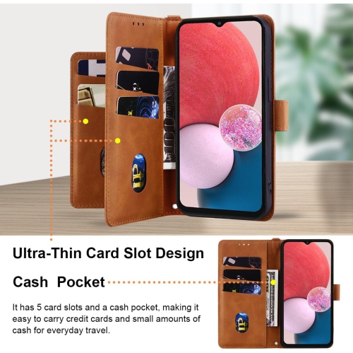 Phone Case for Samsung Galaxy A14 5G with Credit Card Holder and PU Leather Protective,Flip Stand Cover