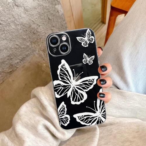 Compatible avec les étuis iPhone 13, les protecteurs pare-chocs souples en TPUR avec motifs de papillons transparents mignons pour filles