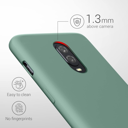 Case Compatible with OnePlus 6T Case - TPU Silicone Phone Cover with Soft Finish - Forest Green