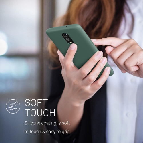 Case Compatible with OnePlus 6T Case - TPU Silicone Phone Cover with Soft Finish - Forest Green