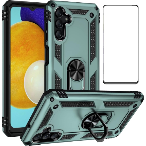 for Samsung Galaxy A13 5G Case with Screen Protector,Ring Kickstand Military Protective Shockproof Armor Protection