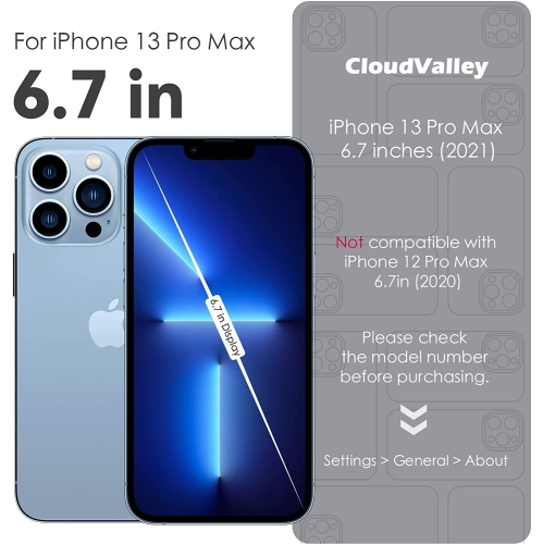 Compatible with iPhone 13 Pro Max Case with Camera Cover & Stand, Slide Lens Protection and Built in 360°