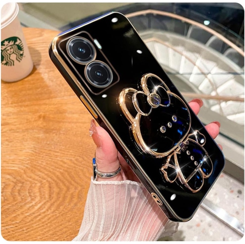 for Oneplus Nord N30 5G Case Cute with Hidden Mirror Stand,Nord N30 Phone Case Rabbit Design with Camera