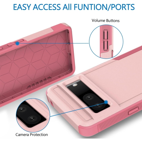 Étui pour Pixel 7 5G de Google, étui de téléphone Commuter [qualité militaire] 2-en-1 antichoc robuste, lourd