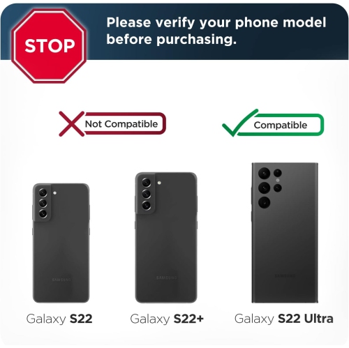 Rebel Series Designed for Samsung Galaxy S22 Ultra Case, Protective Heavy Duty Phone Case - Purple