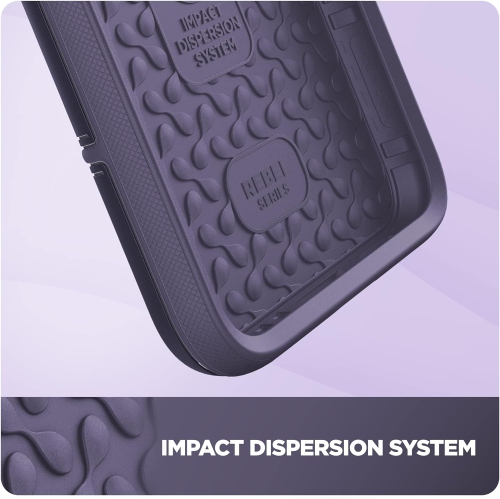 Rebel Series Designed for Samsung Galaxy S22 Ultra Case, Protective Heavy Duty Phone Case - Purple