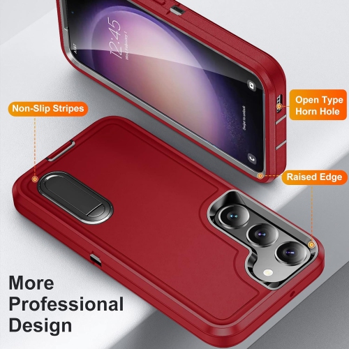 for Samsung Galaxy S23 Case, Samsung S23 Phone Case with Built in Kickstand, Military Grade Protection Cover