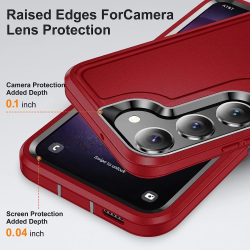 for Samsung Galaxy S23 Case, Samsung S23 Phone Case with Built in Kickstand, Military Grade Protection Cover