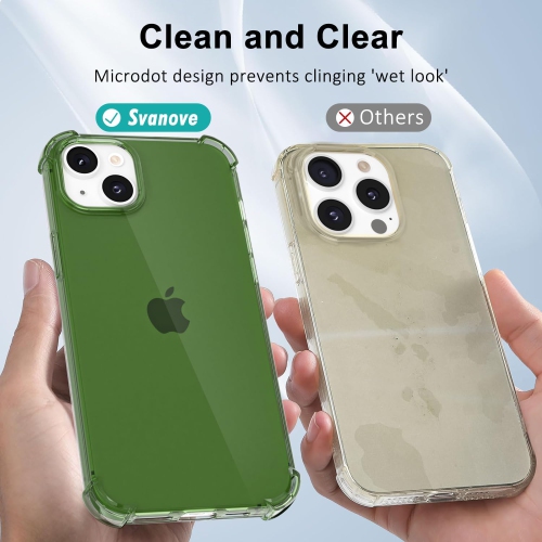 Étui pour téléphone iPhone 13 pare-chocs transparent, couleur cute transparente, mince silicone souple mince TPU flexible tendance