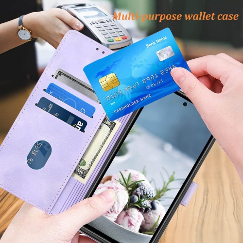 S20 Case Wallet,for Samsung S20 Case,[Card Holder Slots][Wrist Strap][Kickstand] TPU Interior S20 Phone Case