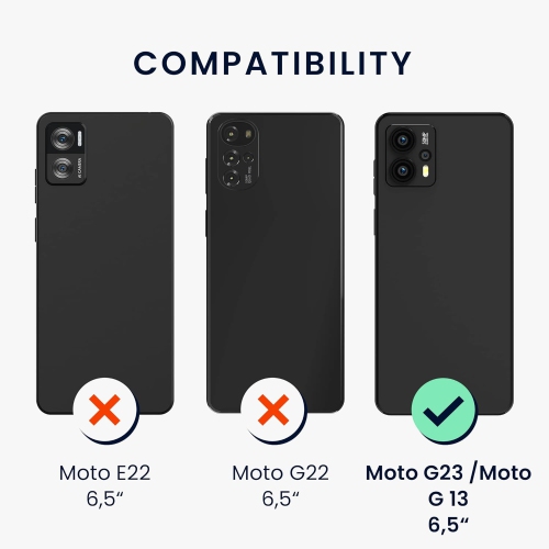 Étui compatible avec l'étui pour Moto G23/Moto G13 de Motorola - Étui en silicone TPU avec fini doux - Menthe fraîche