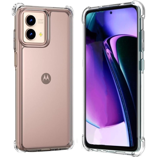 Moto G Stylus 5G Case, Shock-Absorption Flexible Clear TPU Rubber Protective Cell Phone Cover for Moto G