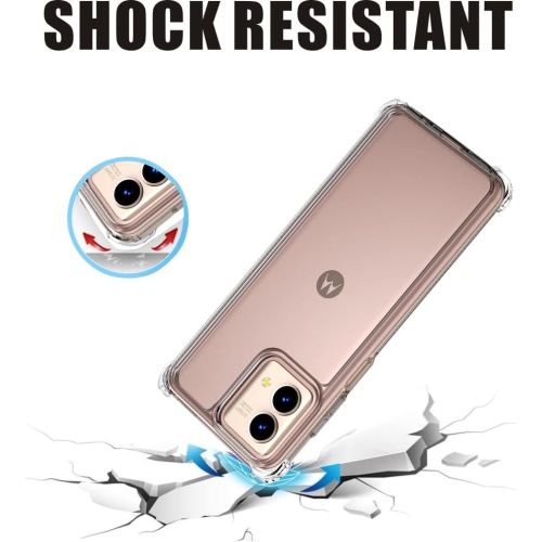 Moto G Stylus 5G Case, Shock-Absorption Flexible Clear TPU Rubber Protective Cell Phone Cover for Moto G